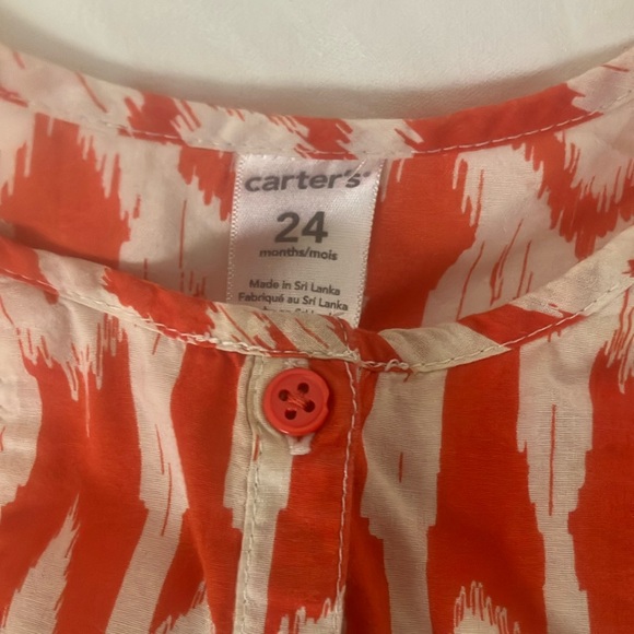 Kids Green Blouse Orange Patterned Kids Top and Ruffled Bell Bottom Jeans - Picture 5 of 7